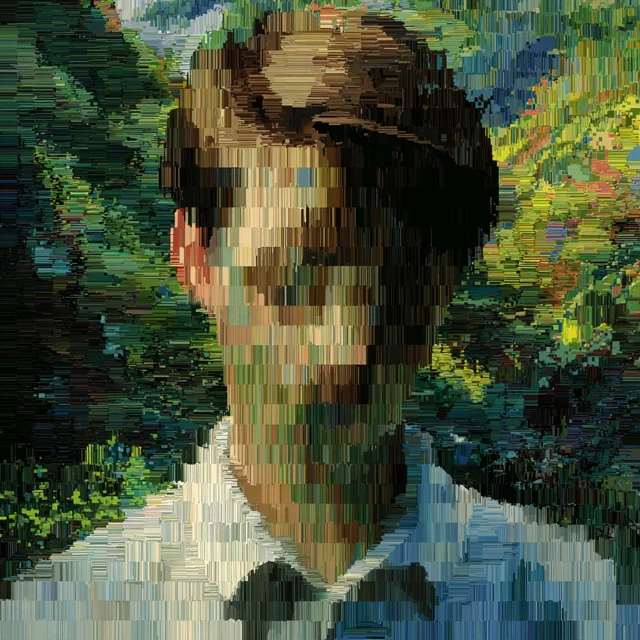 Pixelated Nature Friends Glitching Artwork