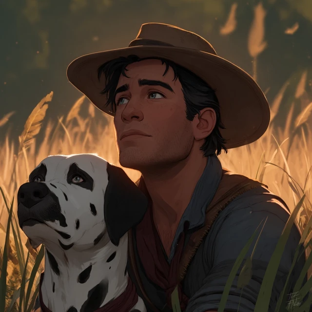 Arthur Morgan and Dalmatian Disney Style