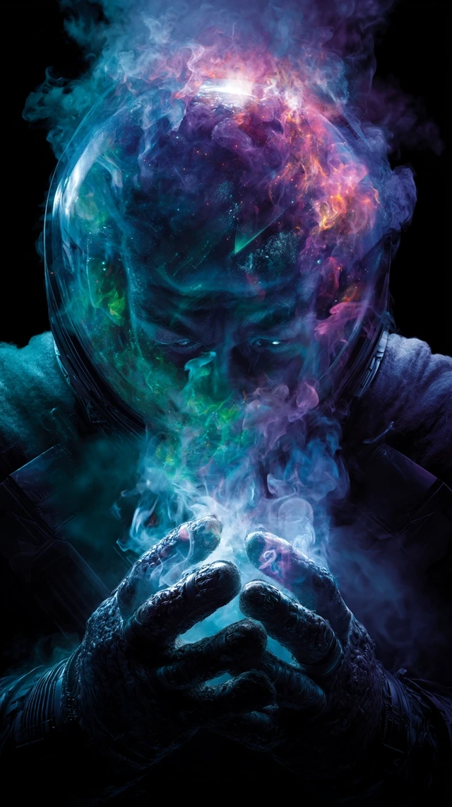 Mysterio Marvel Portrait Surreal Thriller Art