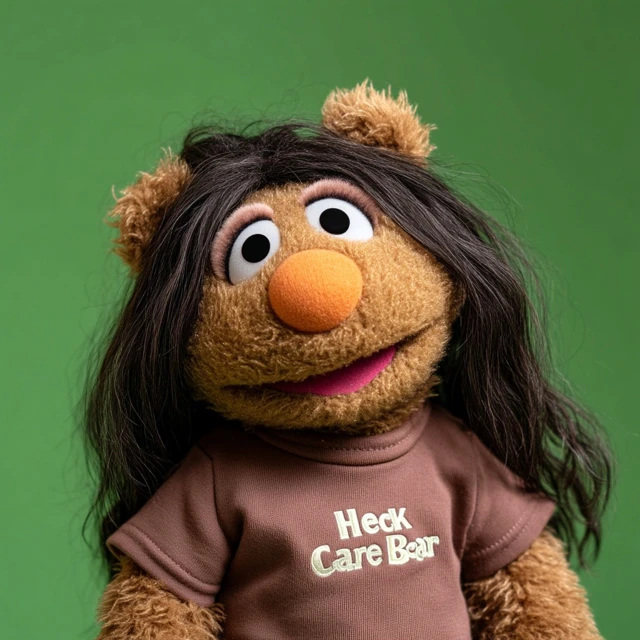 Muppet Style Soft Toy Heck Care Bear