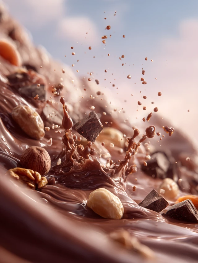 Chocolate Deluge with Dried Apricots and Nuts
