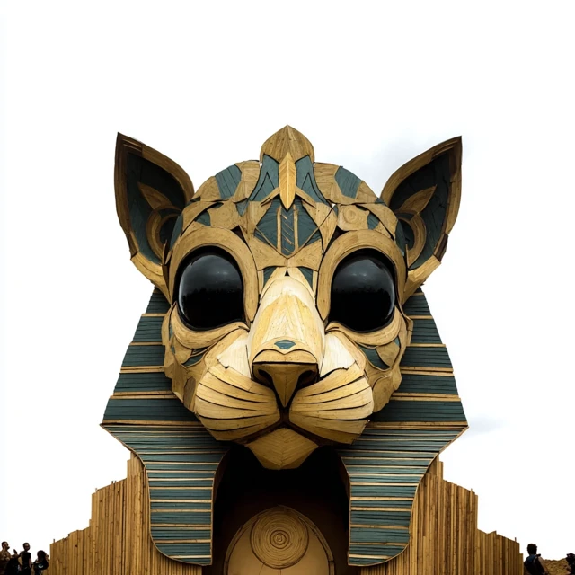 Cat Shrine Ozora Festival Illustration
