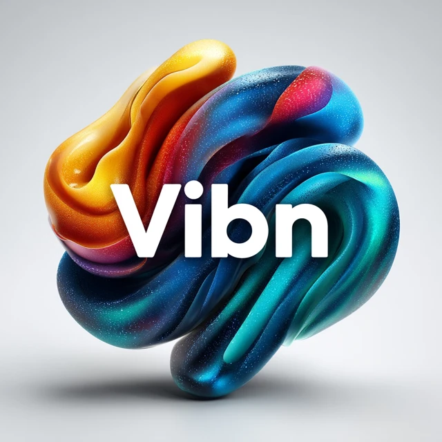 Vibn Dating App Logo Design Creative and Modern