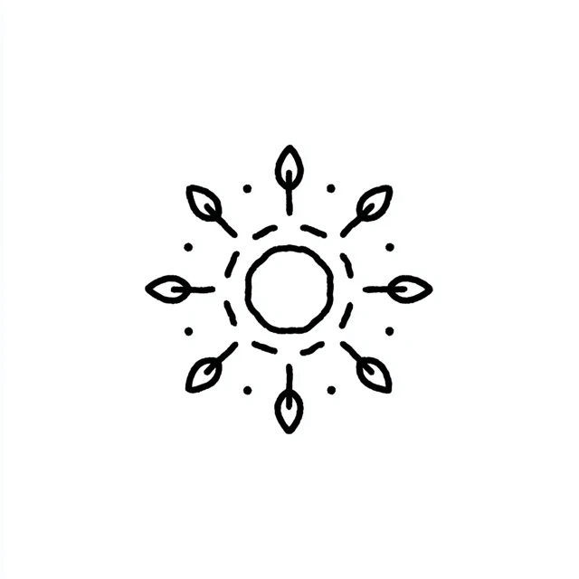 Boho Mandala Circle Motif Design