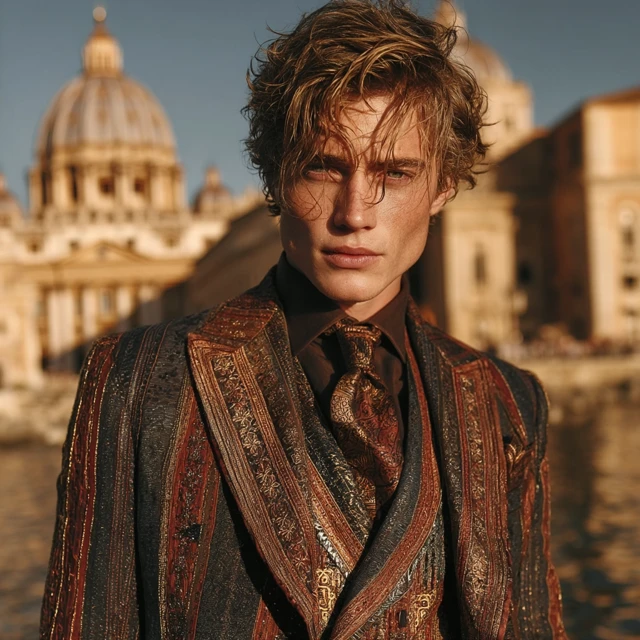 Versace Summer Collection Portrait in Rome