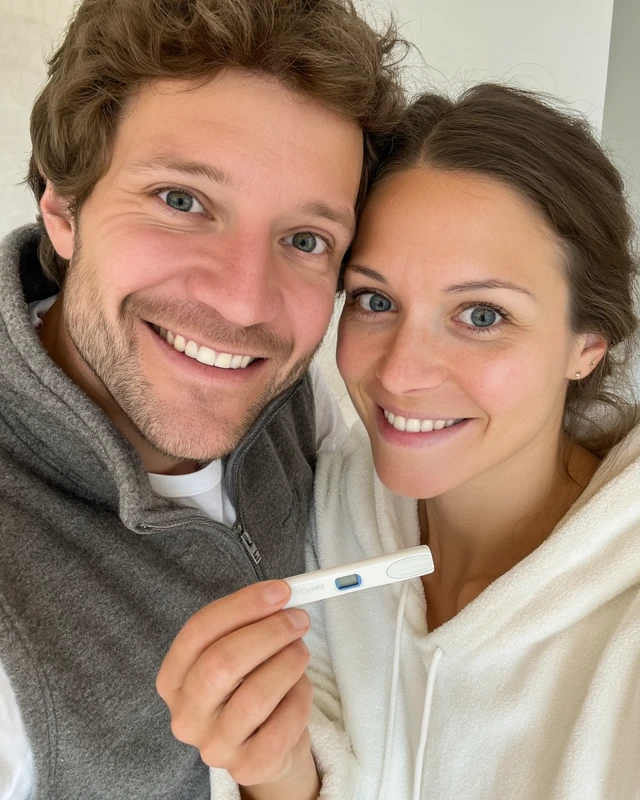 Couple Excited About Pregnancy Announcement