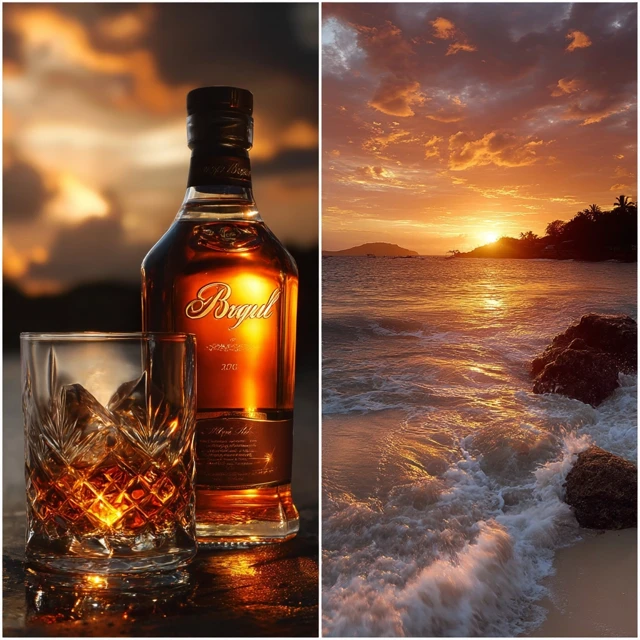 Brugal Rum Bottle Photography