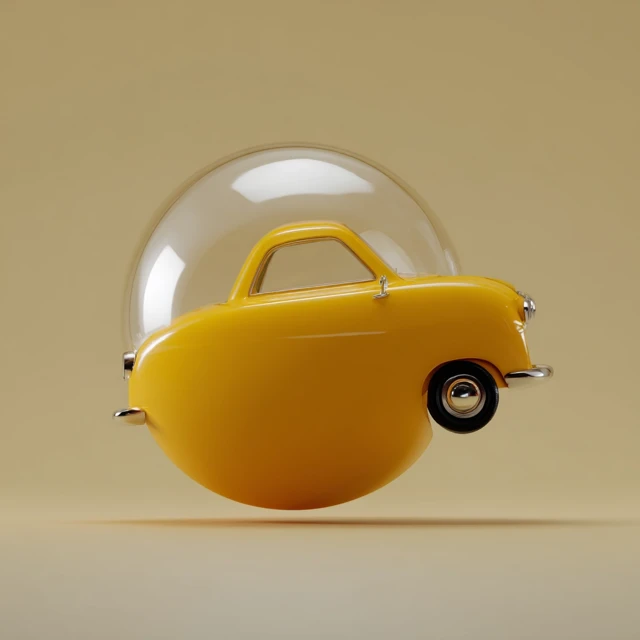 Sphere Shaped Car Balloon Concept Art