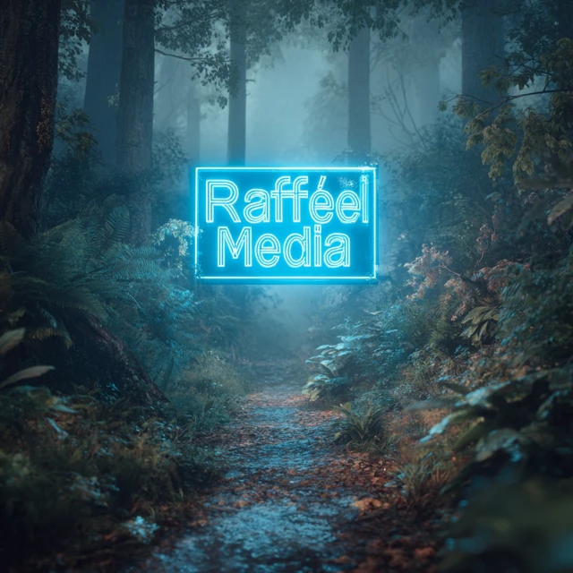 Neon Sign in Forest Advertising Raffel Media