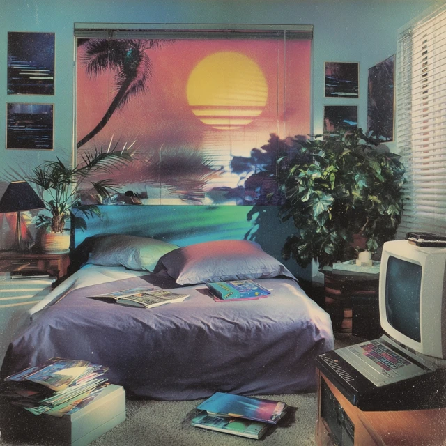 80s Bedroom Pop New Wave Style