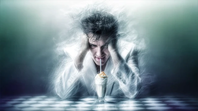 Elvis in a Diner Fun with Milkshake Americana Style