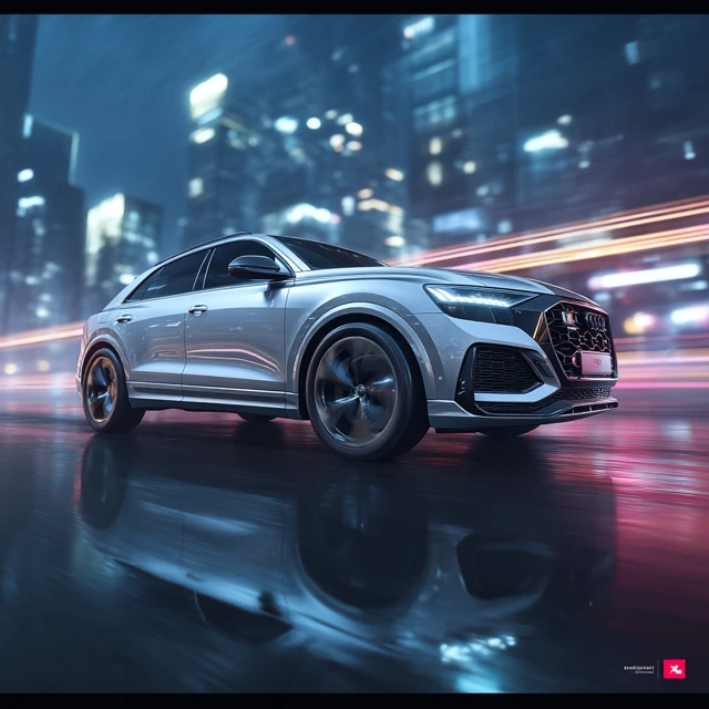 Audi Q8 Hyper Realistic Cyberpunk Car Commercial