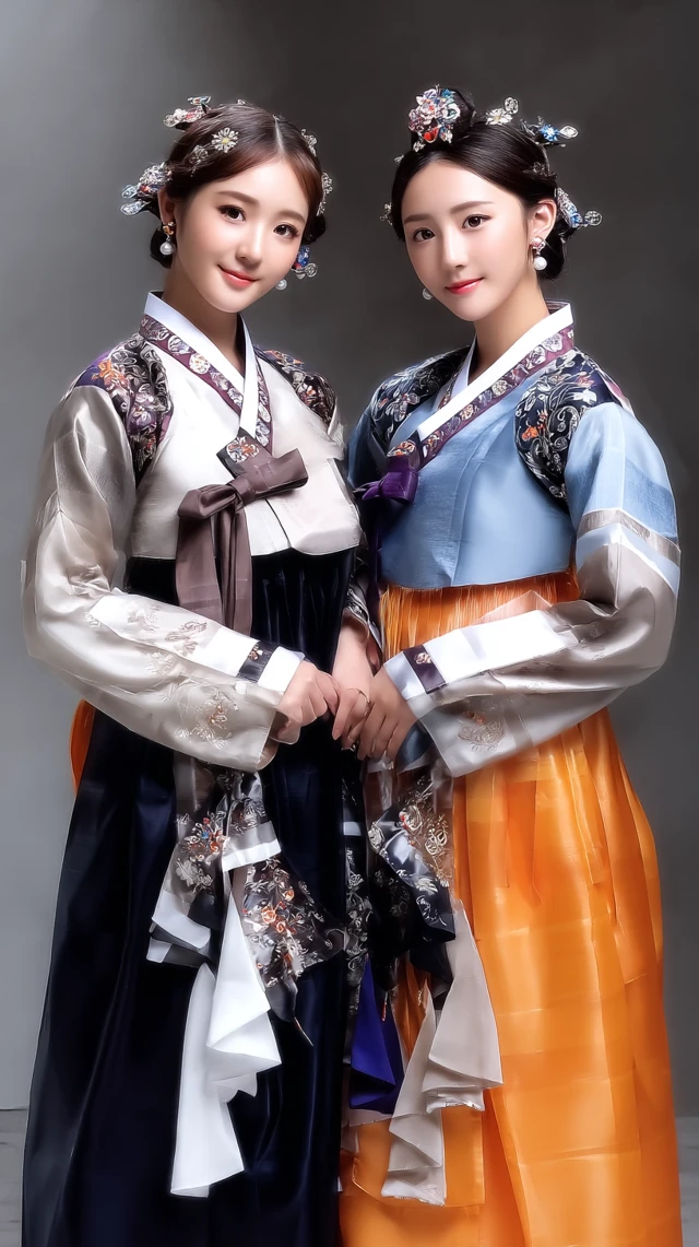 Chinese Dynasty Portraits of Daqiao and Xiaoqiao