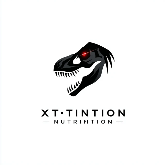 XTINCTION NUTRITION Logo Design Modern Minimalist