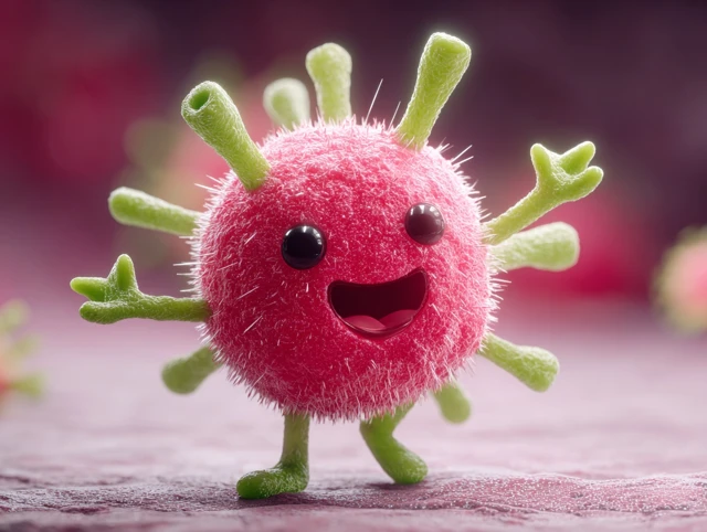 Cute Immune System Character 3D Illustration