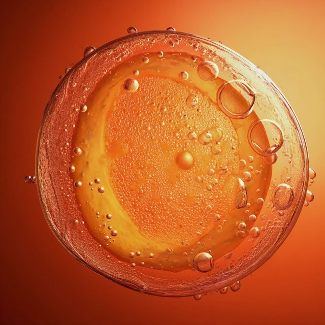 Orange Cell Bubbles Luxury Illustration