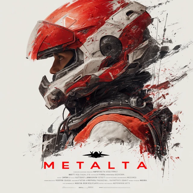 METATALTA SciFi Movie Poster Gritty Fighter Pilot