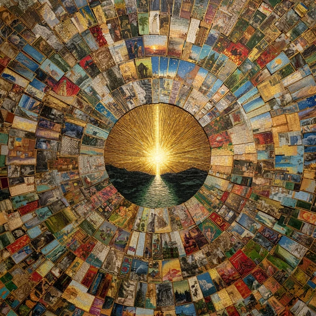 Journey to SelfDiscovery Mosaic Art Hope and Enlightenment