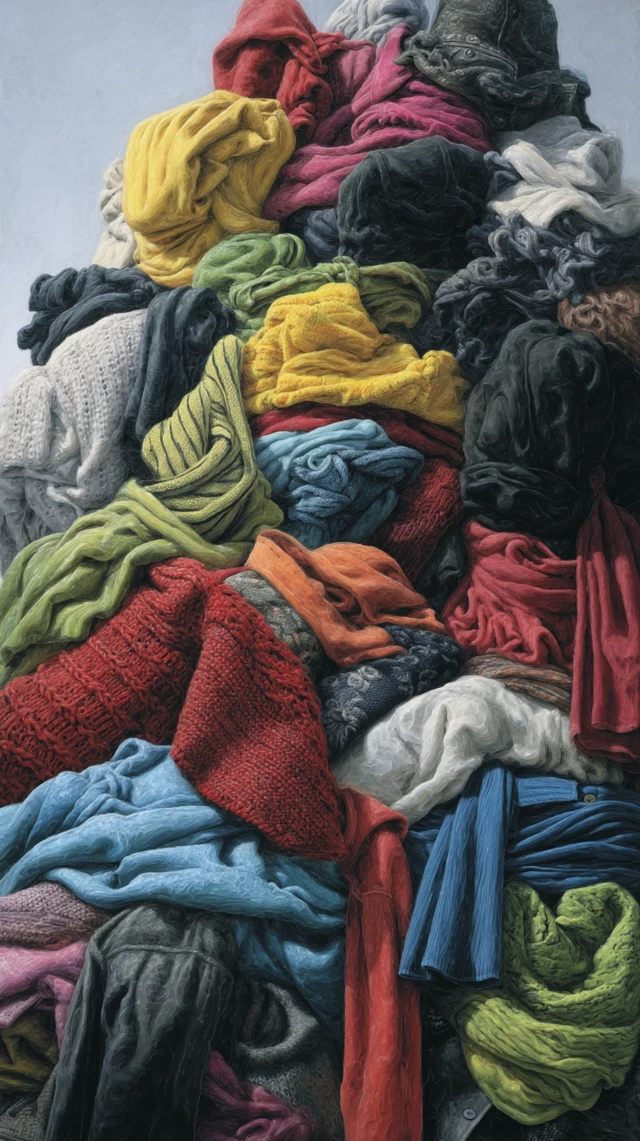 Abstract Clothing Cluster 3D Render