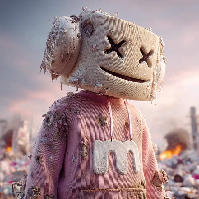 Marshmello Portrait: DJ Music Artist Artwork