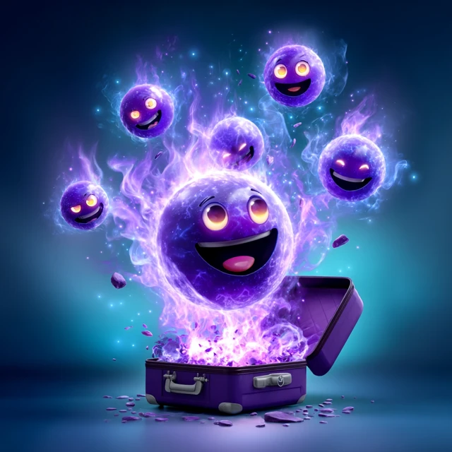 3D Emoticons in Baggage Positive Expressions