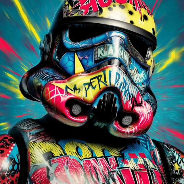 Stormtrooper Comic Book Art Pop Art
