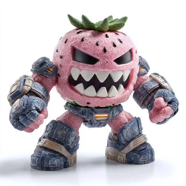 Watermelon Hero Toy Design Comic Book Style