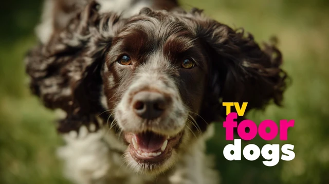 Dog Running in Grass TV for Dogs
