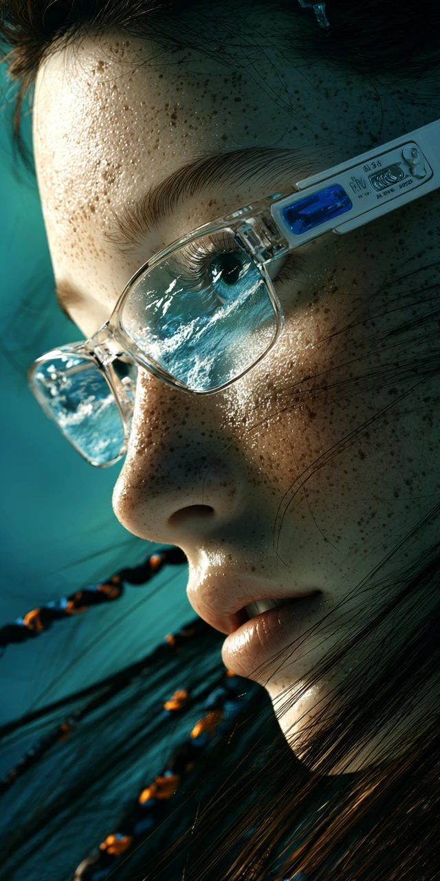 Vogue Cover Girl Photorealistic Portrait