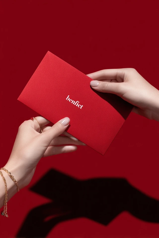 Benefit Red Envelope Luxury Product Photography