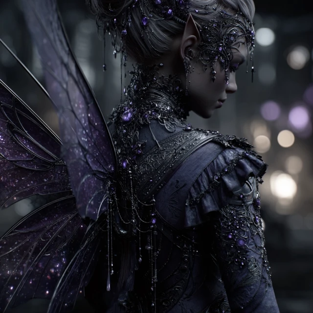 Beautiful Fairy with Intricate Detail and Wings