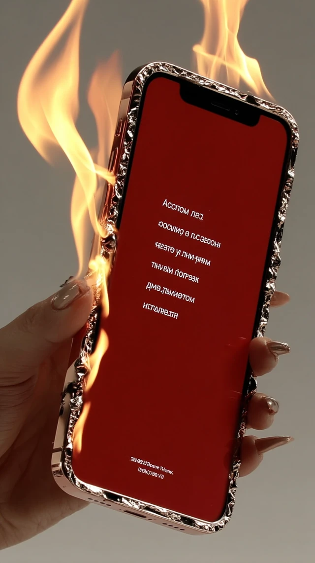 Burning Phone Actions Speak Louder Than Words
