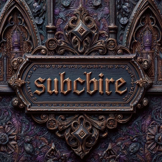 Subscribe Sign Gothic Background for Blog