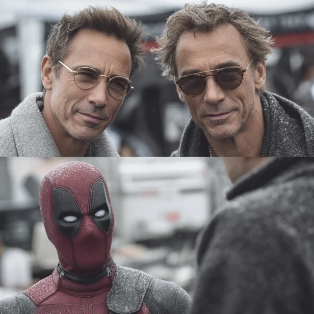 Deadpool Selfie On Set