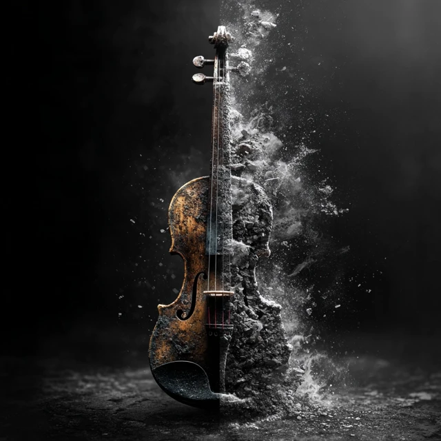 Music Visualization Treble Clef Sound of Silence