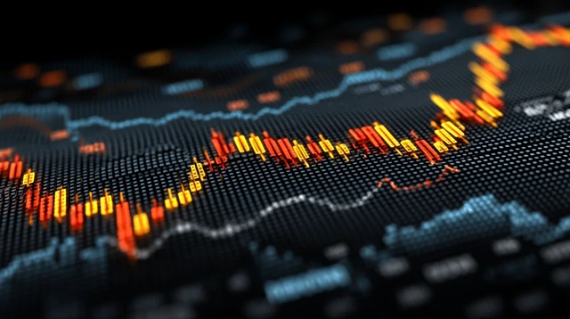 Abstract Finance Chart Illustration: Data Visualization