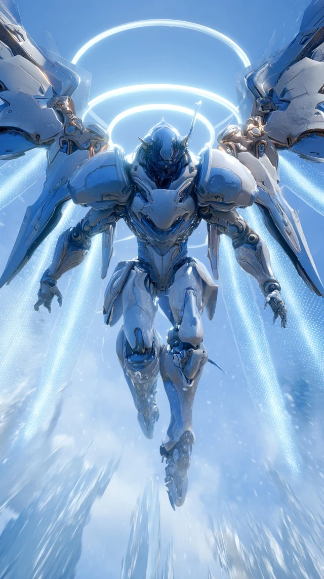 Mecha Zhang Liao Ascending in Sci Fi Style