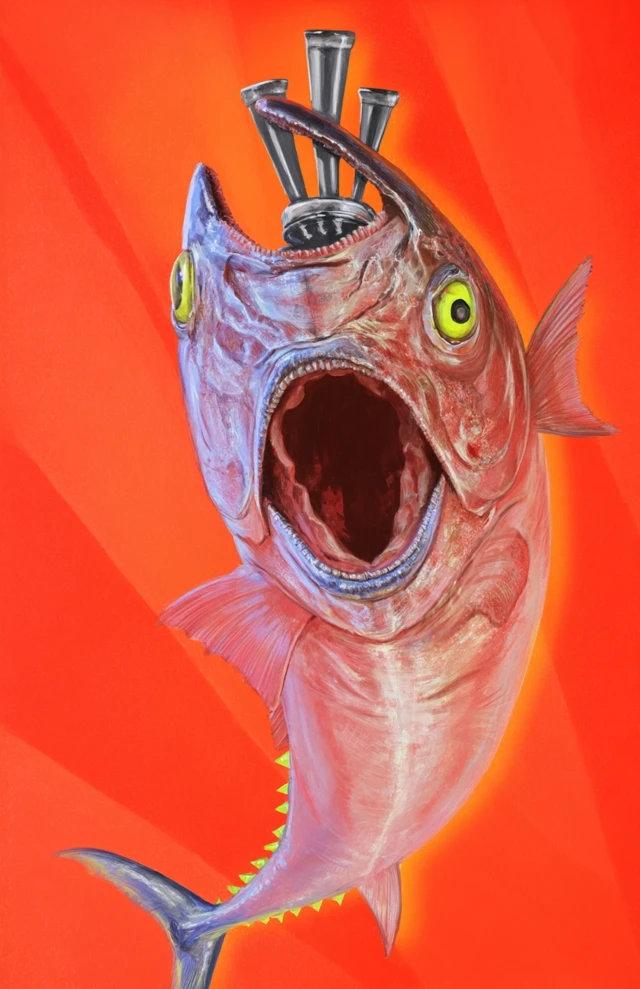 Bizarre Fish Creature Illustration Art