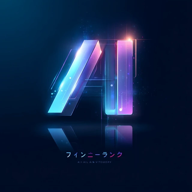 AI Visionary Logo Design Futuristic Technology