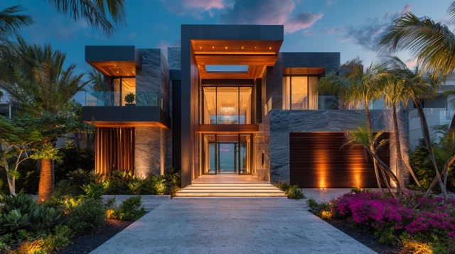 Luxury Modern Miami Waterfront Home Design