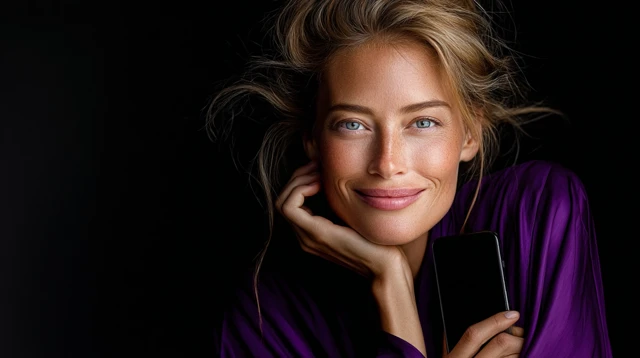 Mediterranean Beauty in Purple Fashion