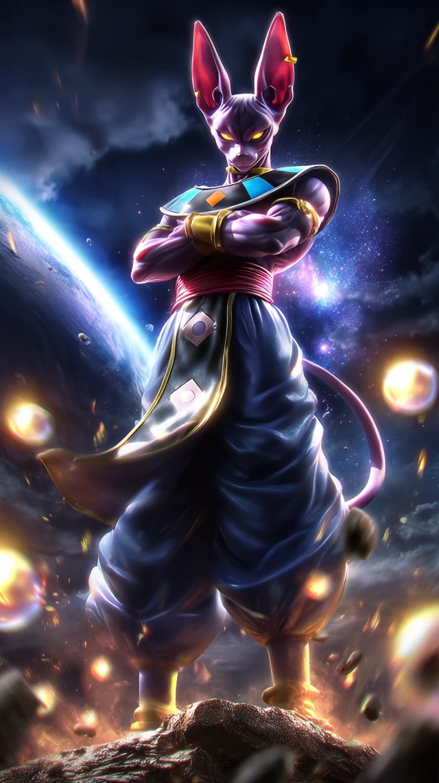 Beerus God of Destruction Anime Art
