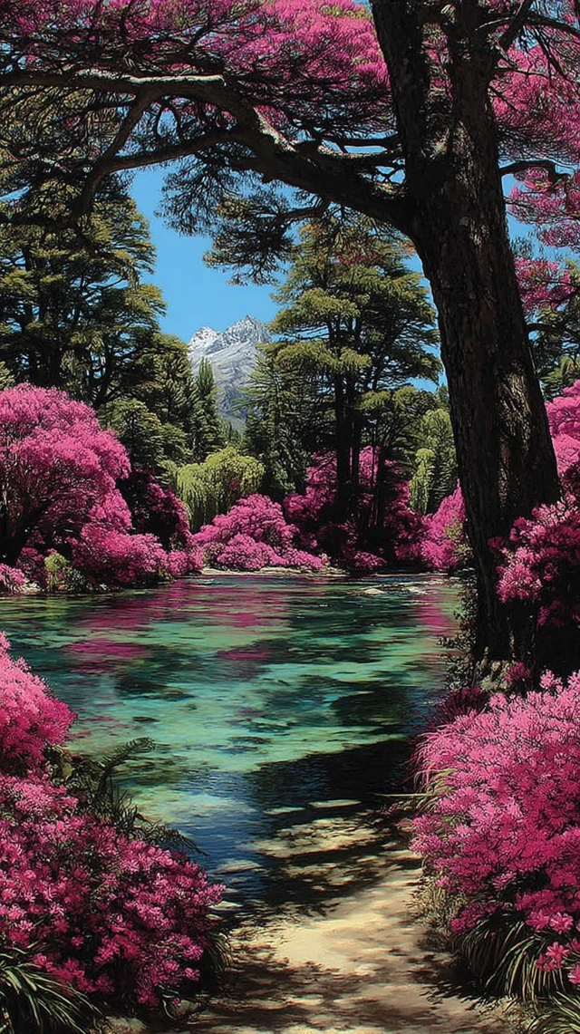 Patagonia Mountains River Surreal Photography