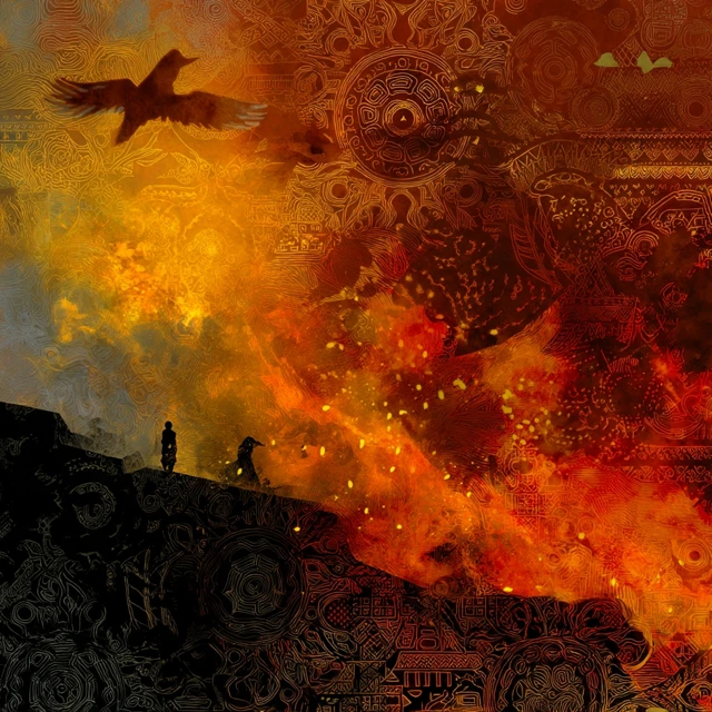 Abstract Energetic Song Cover Tribal Mystical Art