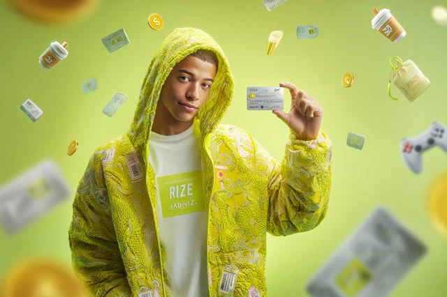 RIZE Card Ad Young Egyptian Student Energy Empowerment