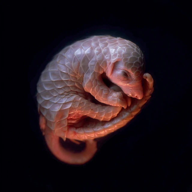 Pangolin Fetus Detailed Photography