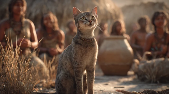 Neolithic Cat: A Photo-Realistic Image
