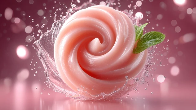 Guava Juice Swirling Fresh Tempting
