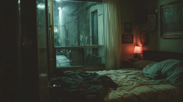 Dreamy Bedroom at Night - Moody Ambient Scene