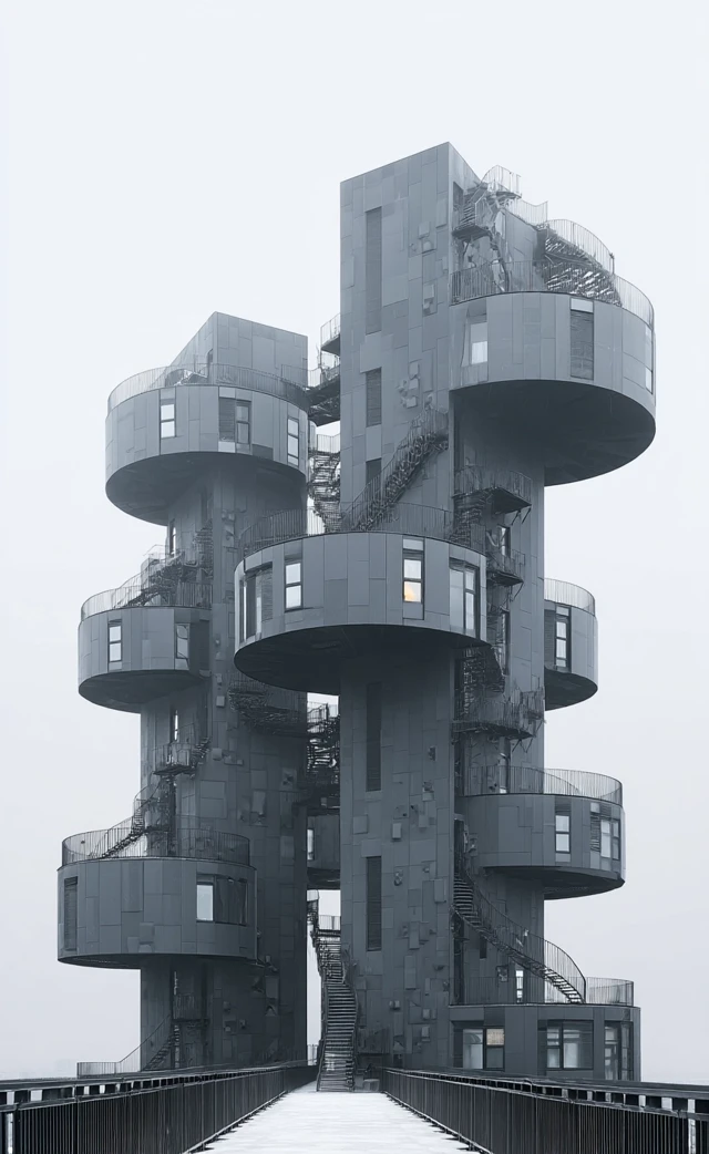 Modern Architectural Apartment Building Photography